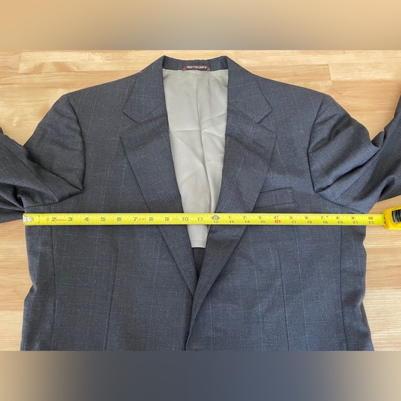 ‼️SOLD‼️Vintage Furmans Men's Two-Button Wool Blazer Suit Jacket Gray 42R - Picture 12 of 14